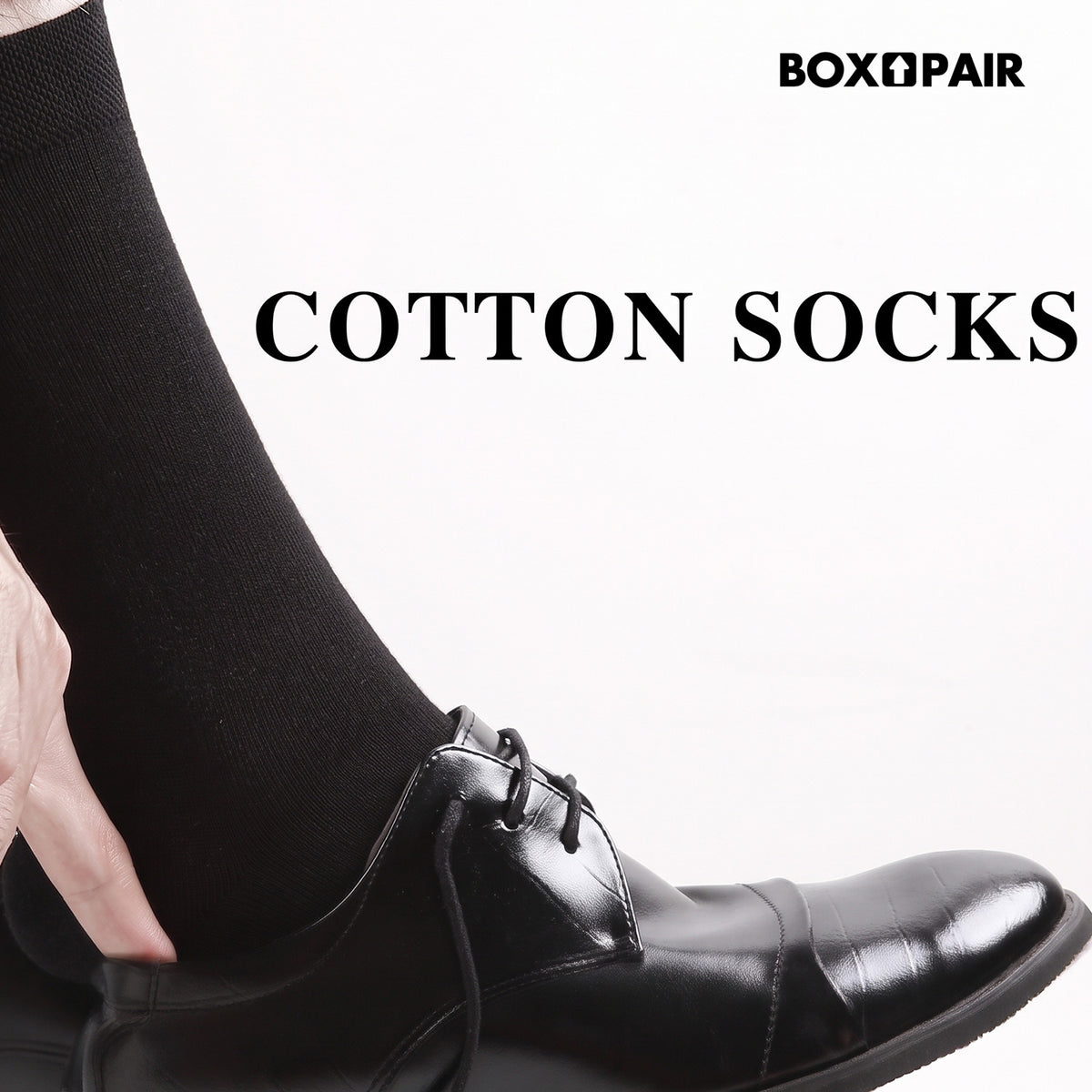 Men’s Cotton Ribbed Dress Socks – 10 Pairs, Calf High, Breathable, Mixed Colours